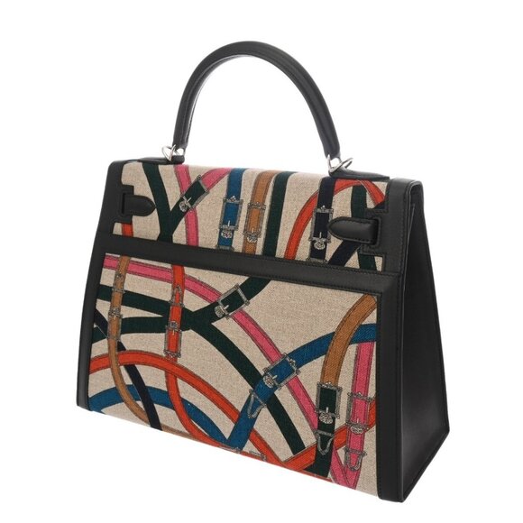 HERMES Kelly 32 Outside stitching Cavalcadour beige bag 800000136675000 - Picture 2 of 10